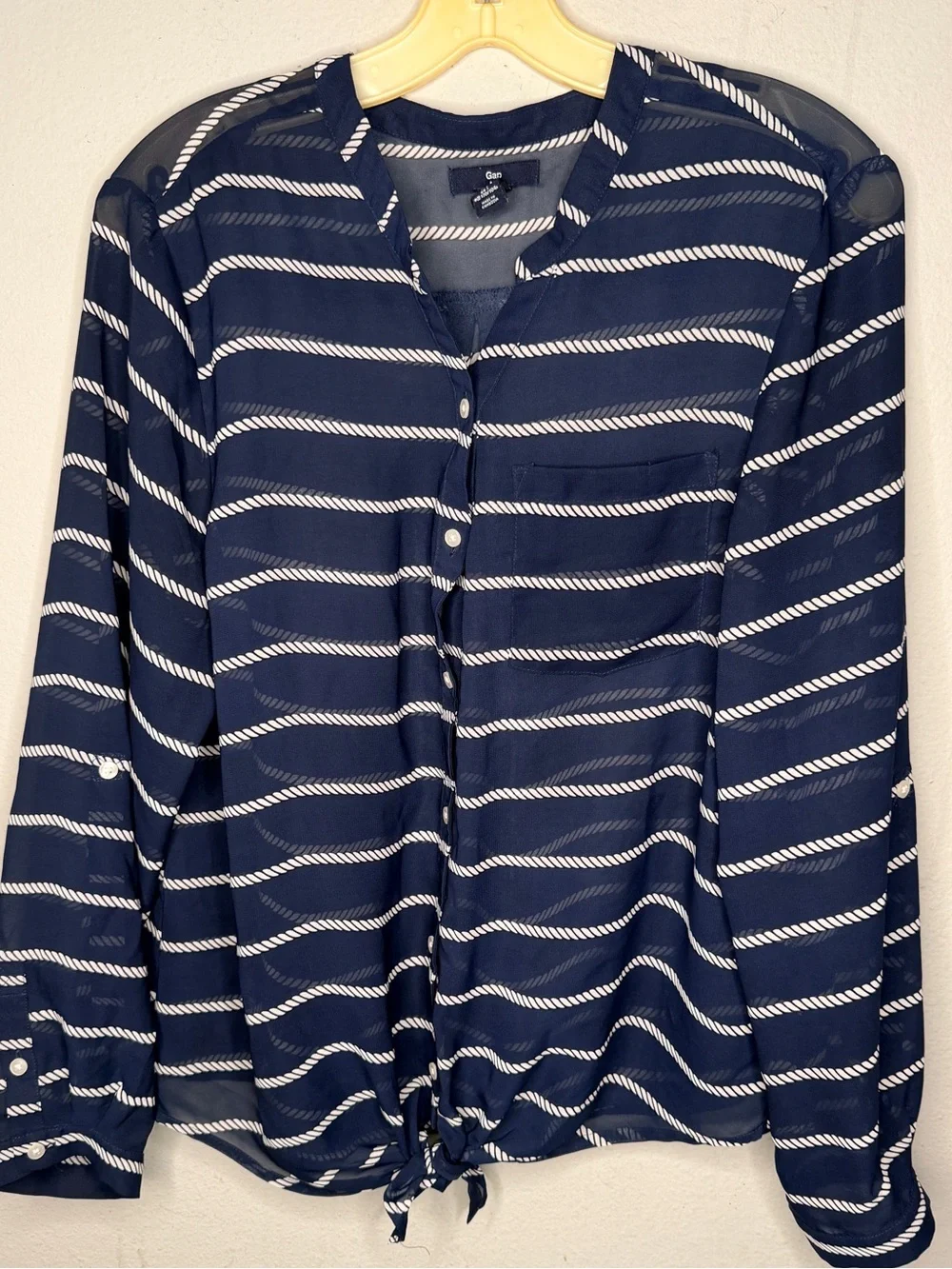 Gap Navy Sheer Top - Picture 4 of 7